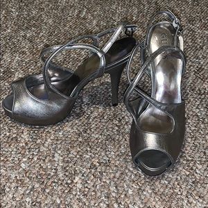 Guess Silver Heel